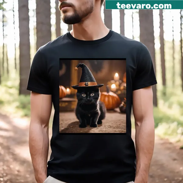 Cute Halloween Cat T-shirt