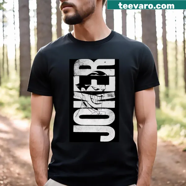 Edgy Joker-inspired graphic t-shirt