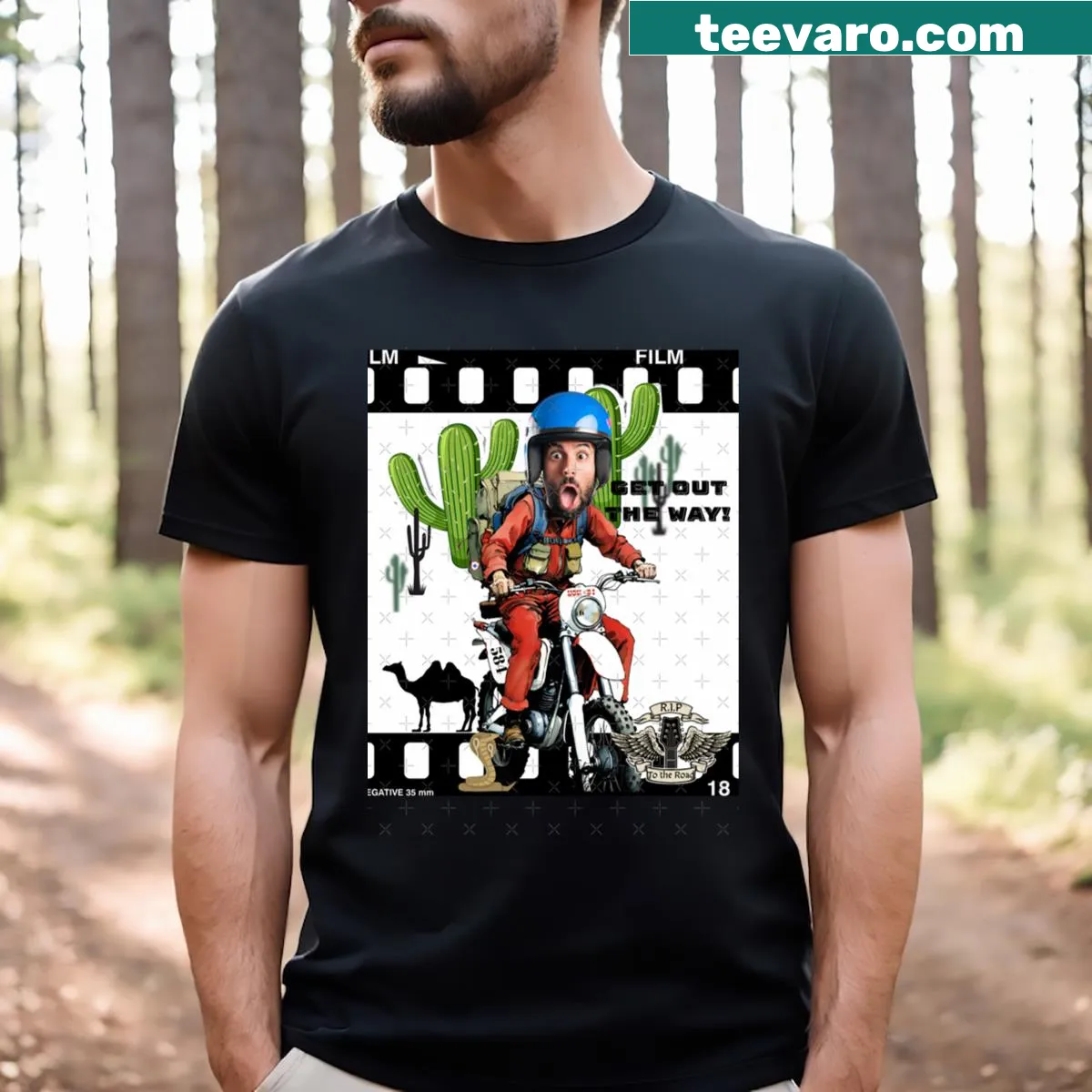Active T-shirt with bold design for fitness enthusiasts — on a men's t-shirt