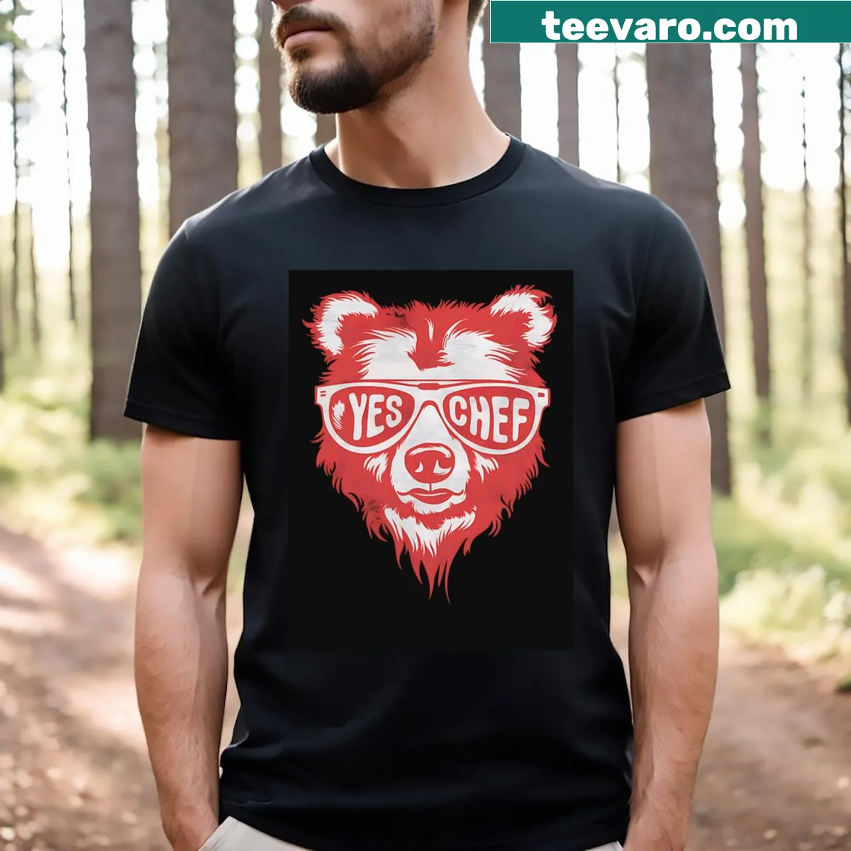 T-shirt with 'Yes I'm A Dog Mom' displaying love for dogs — on a men's t-shirt