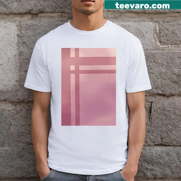 Striking abstract metal glam design on a T-shirt