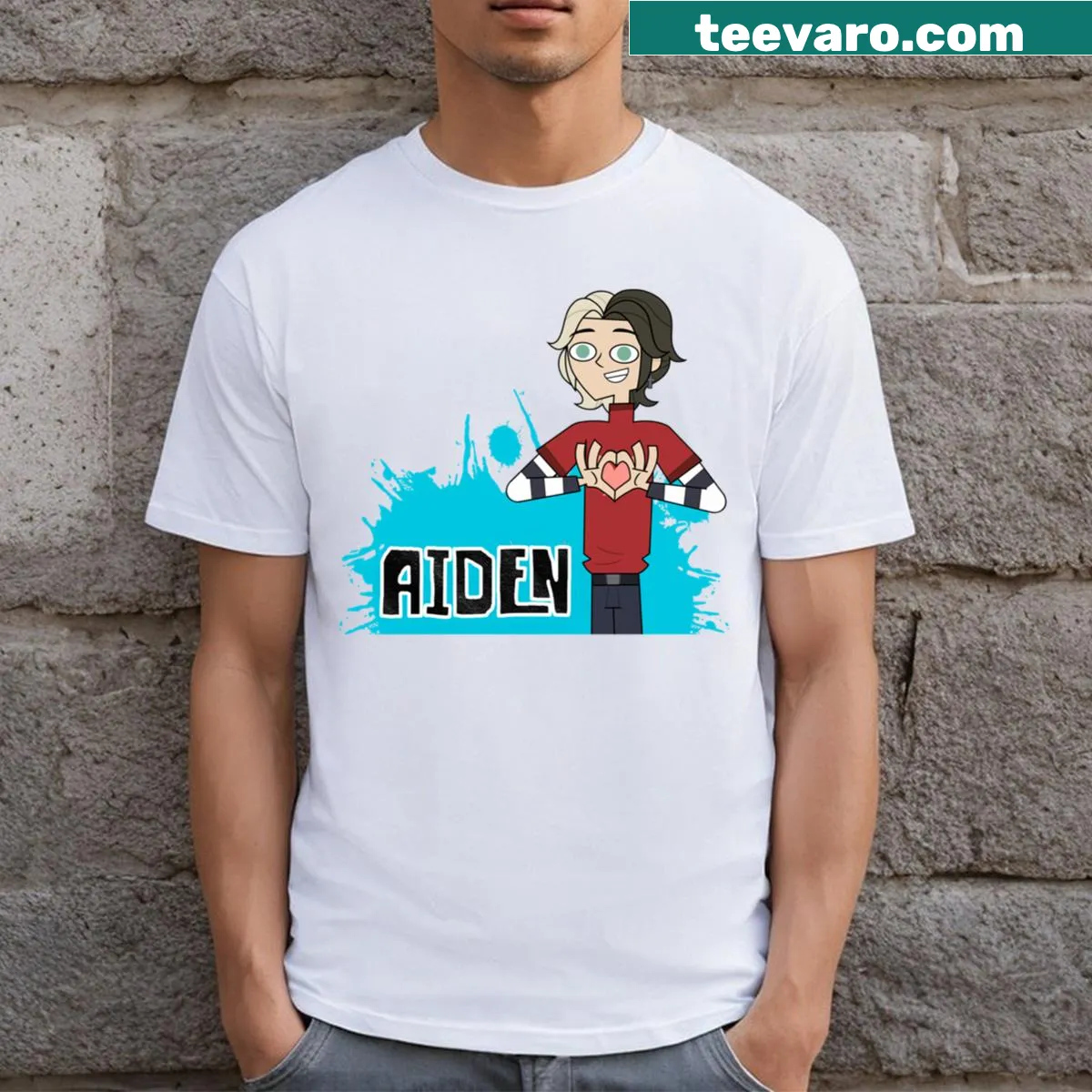 Illustrative T-shirt with text 'Disventure Camp All Stars' for outdoor enthusiasts — on a men's t-shirt