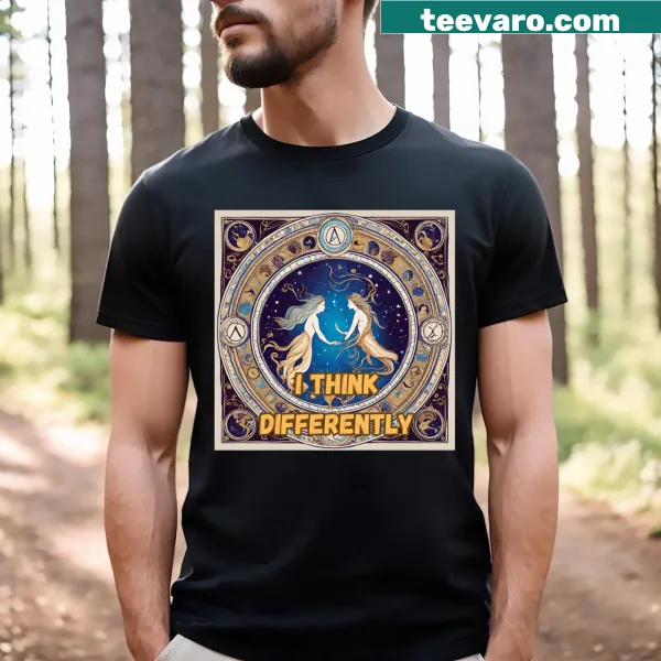 Aquarius zodiac sign T-shirt with a unique and distinctive design