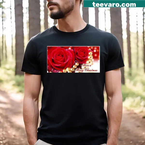 Playful Christmas-themed t-shirt with festive graphics