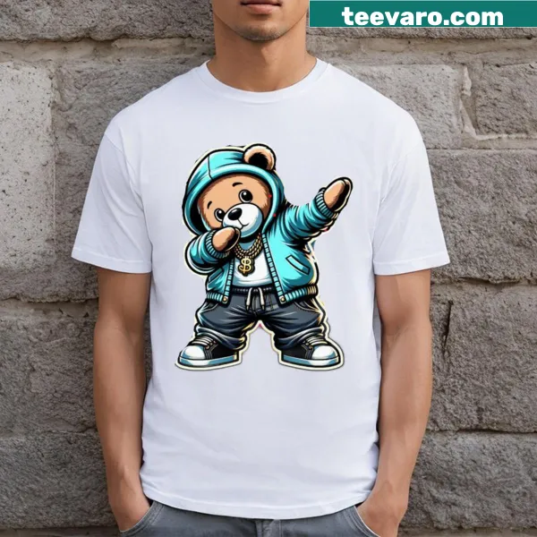 T-shirt featuring a cute cartoon classic teddy bear