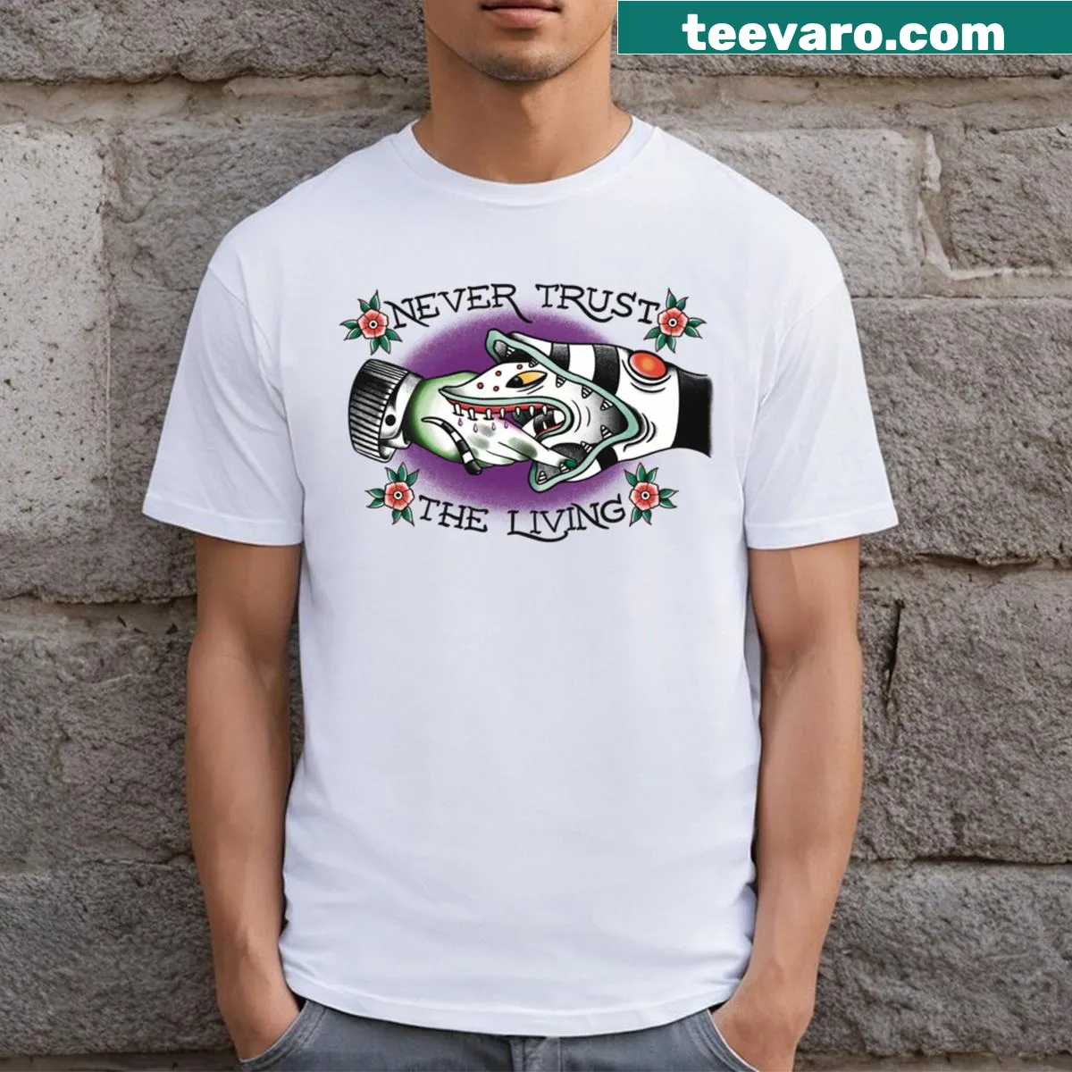 Bold 'It's Showtime' T-shirt with an engaging phrase design — on a men's t-shirt
