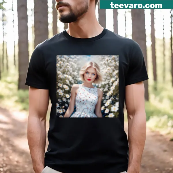 Fun typography T-shirt featuring the phrase Lady E