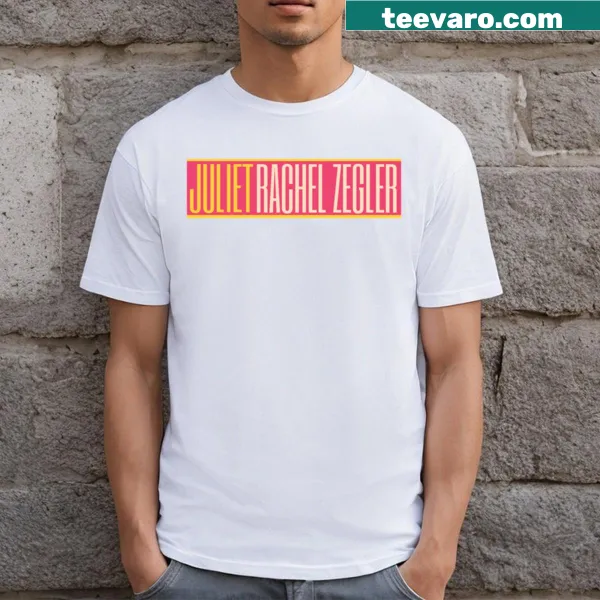 Charming T-shirt featuring an artistic representation of Rachel Zegler as Juliet