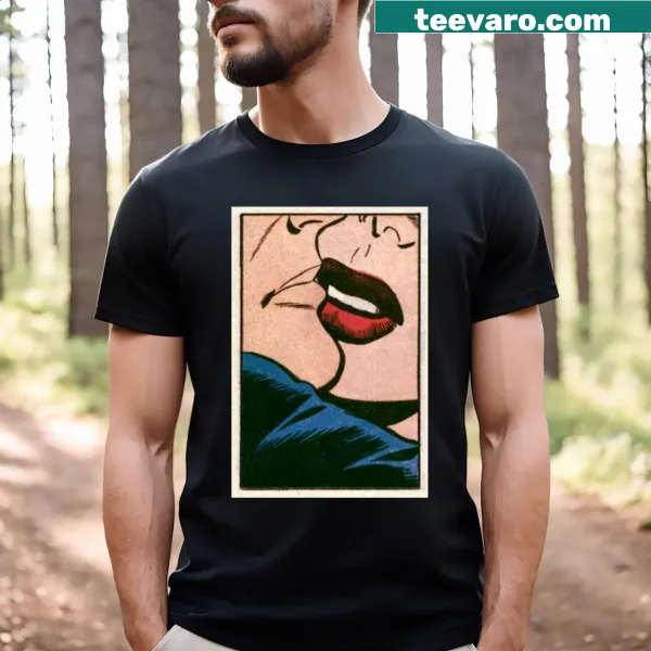 Retro Kiss band graphic on a t-shirt