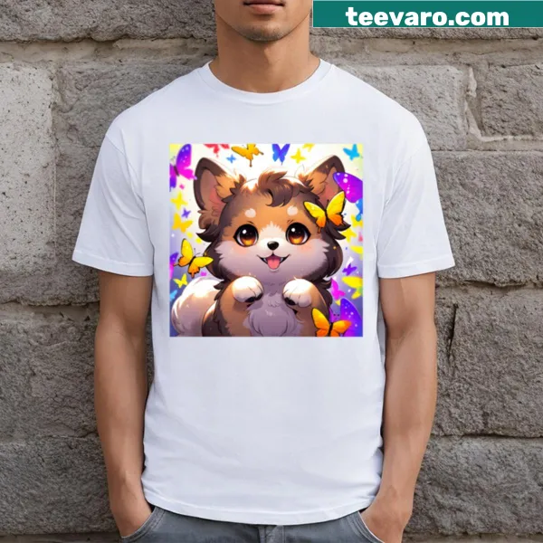 Illustration depicting cozy and warm sunny moments on a t-shirt
