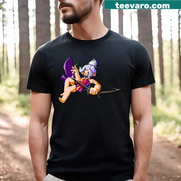 T-shirt with a dynamic graphic of an archer