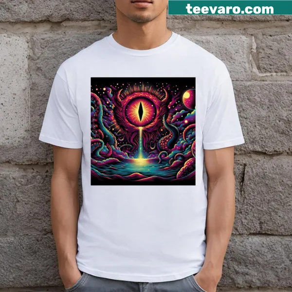 Vintage horror-themed T-shirt design celebrating classic scary imagery.