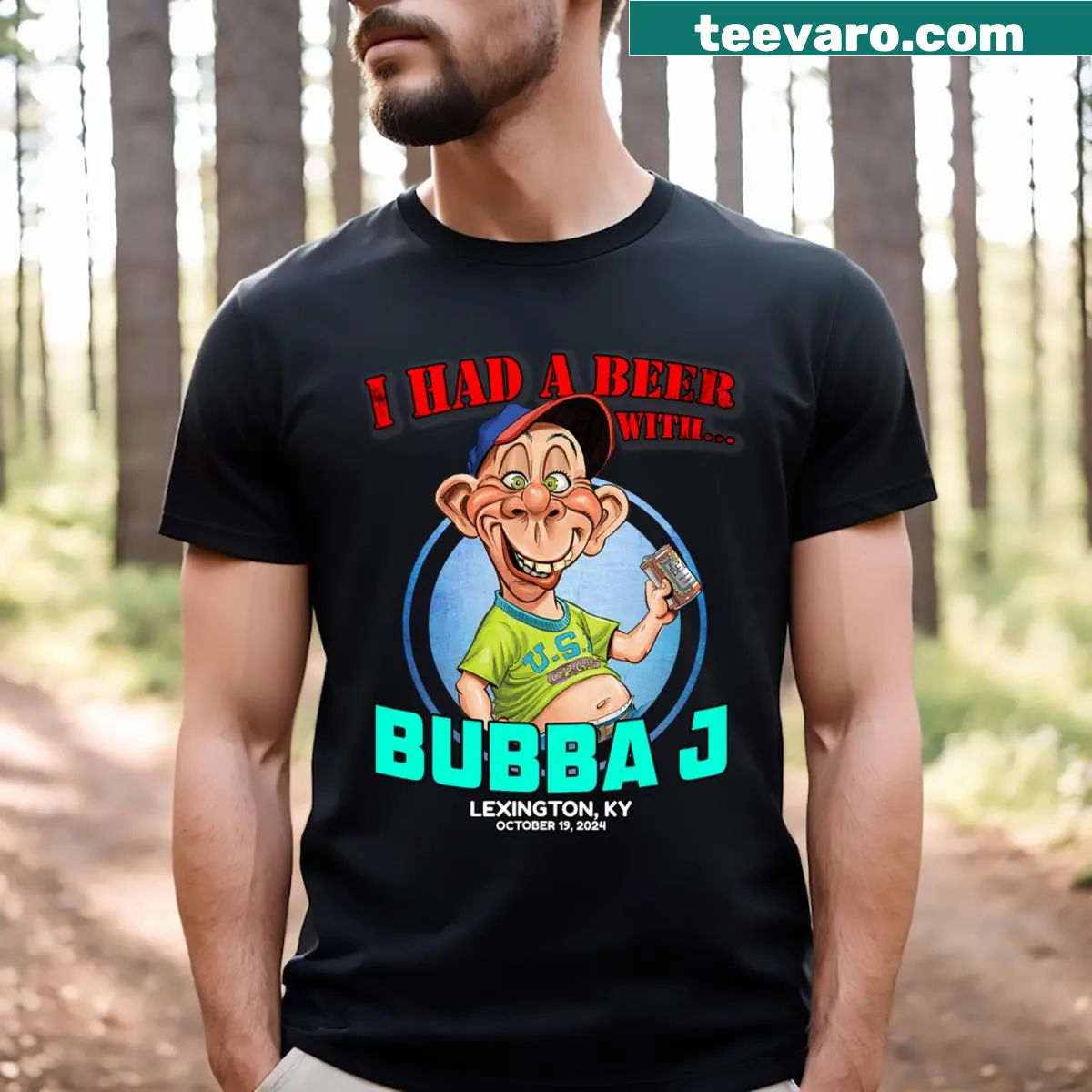 Bubba J Lexington Ky 2024 t-shirt design — on a men's t-shirt