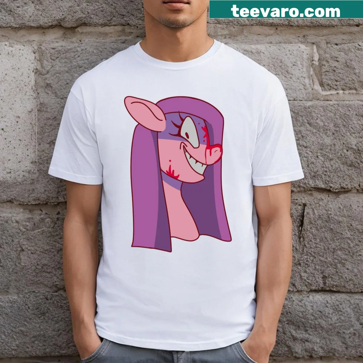 Cute cupcake graphic t-shirt featuring Pinkamena — on a men's t-shirt