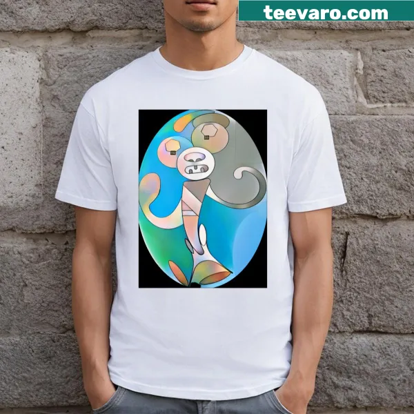 Whimsical Doodlebot T-shirt featuring a robot and doodles