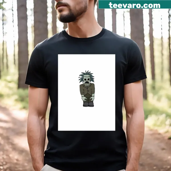 Graphic T-shirt featuring an edgy illustration of Frankenstein Monster