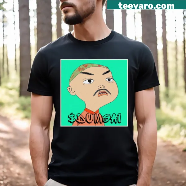 Silhouette T-shirt featuring a dum gai design