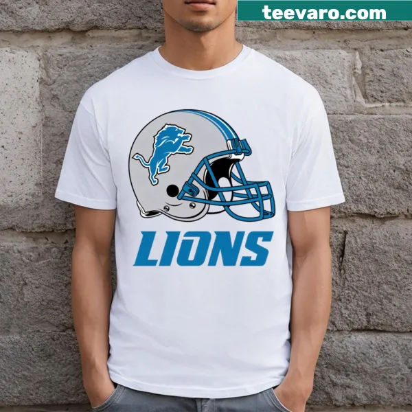 Football T-shirt featuring the Lions logo