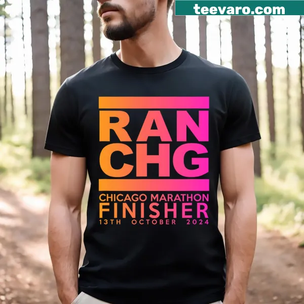 Chicago 2024 Marathon Finisher t-shirt with bold design