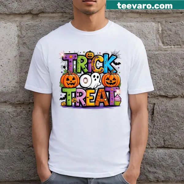 Playful Trick Or Treat Halloween t-shirt design