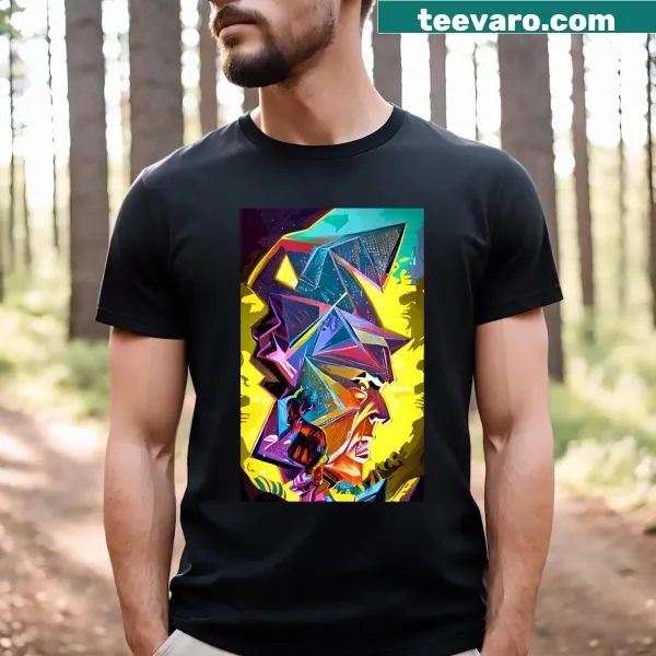 Vector-style warrior graphic T-shirt symbolizing strength
