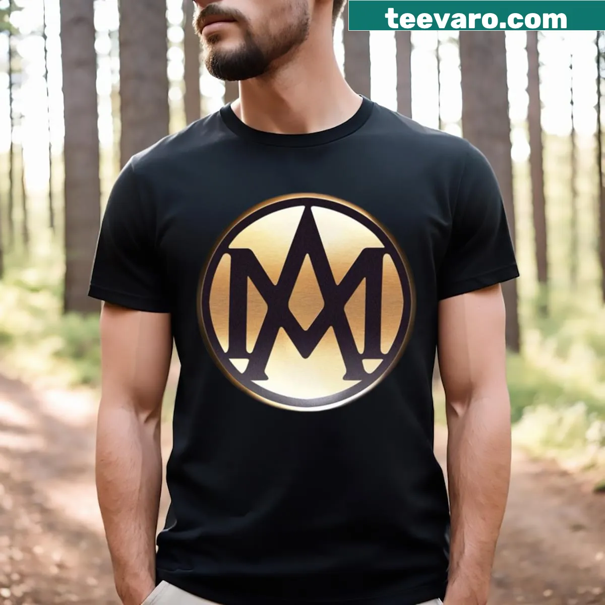 Vintage Aston Martin logo t-shirt from the 1960s — on a men's t-shirt