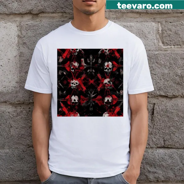 Gothic T-shirt with sacred geometry design for Halloween