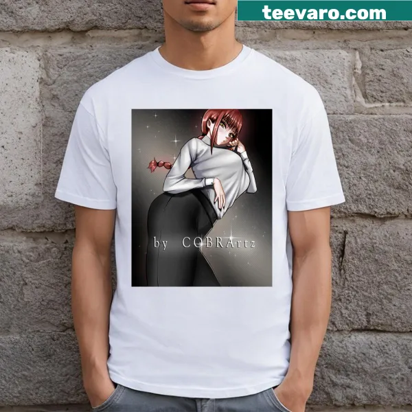 T-shirt featuring an illustration of the character Makima