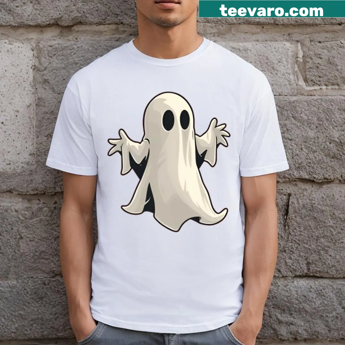 A Spiritual Embrace T-shirt with an uplifting design — on a men's t-shirt