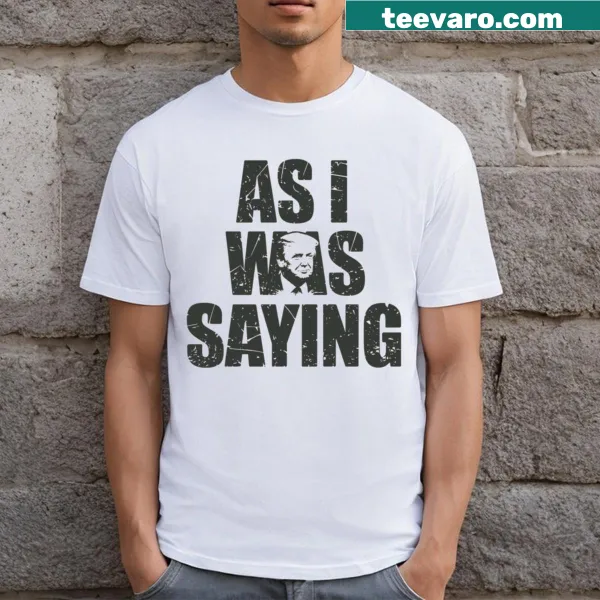 Political T-shirt featuring a statement about Trump 2024