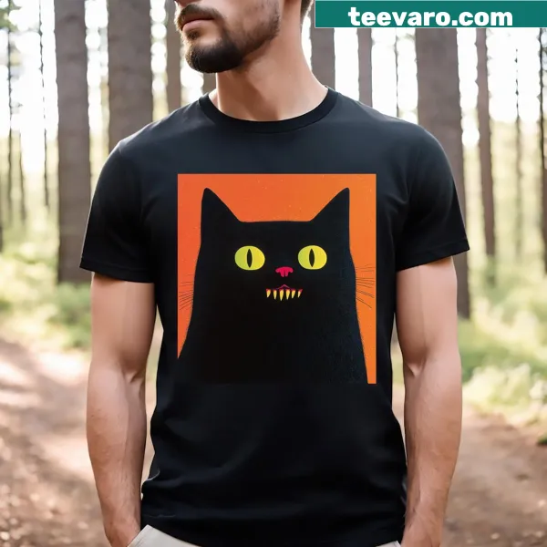 Cute t-shirt featuring a playful 'Meow' graphic