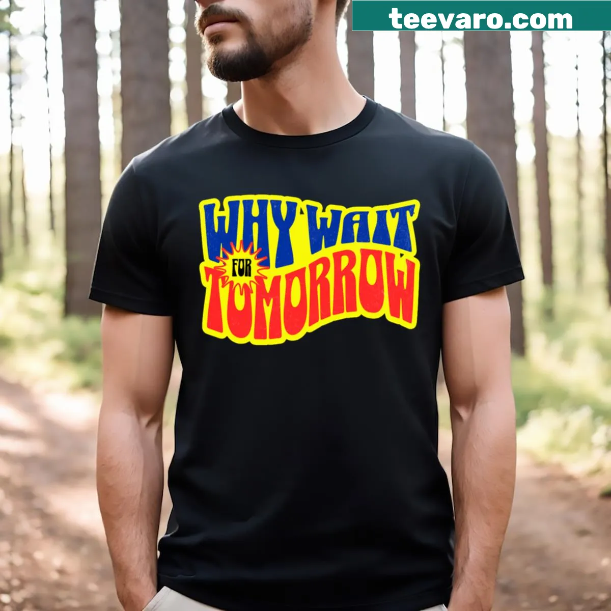 Inspirational motivational quote t-shirt — on a men's t-shirt
