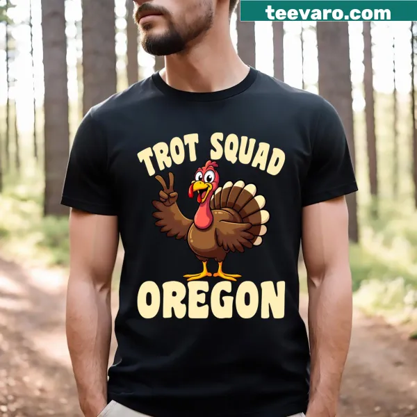 Thanksgiving Turkey Trot Race T-shirt with festive typography