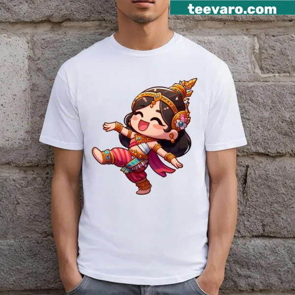 Elegant T-shirt depicting Thai dance