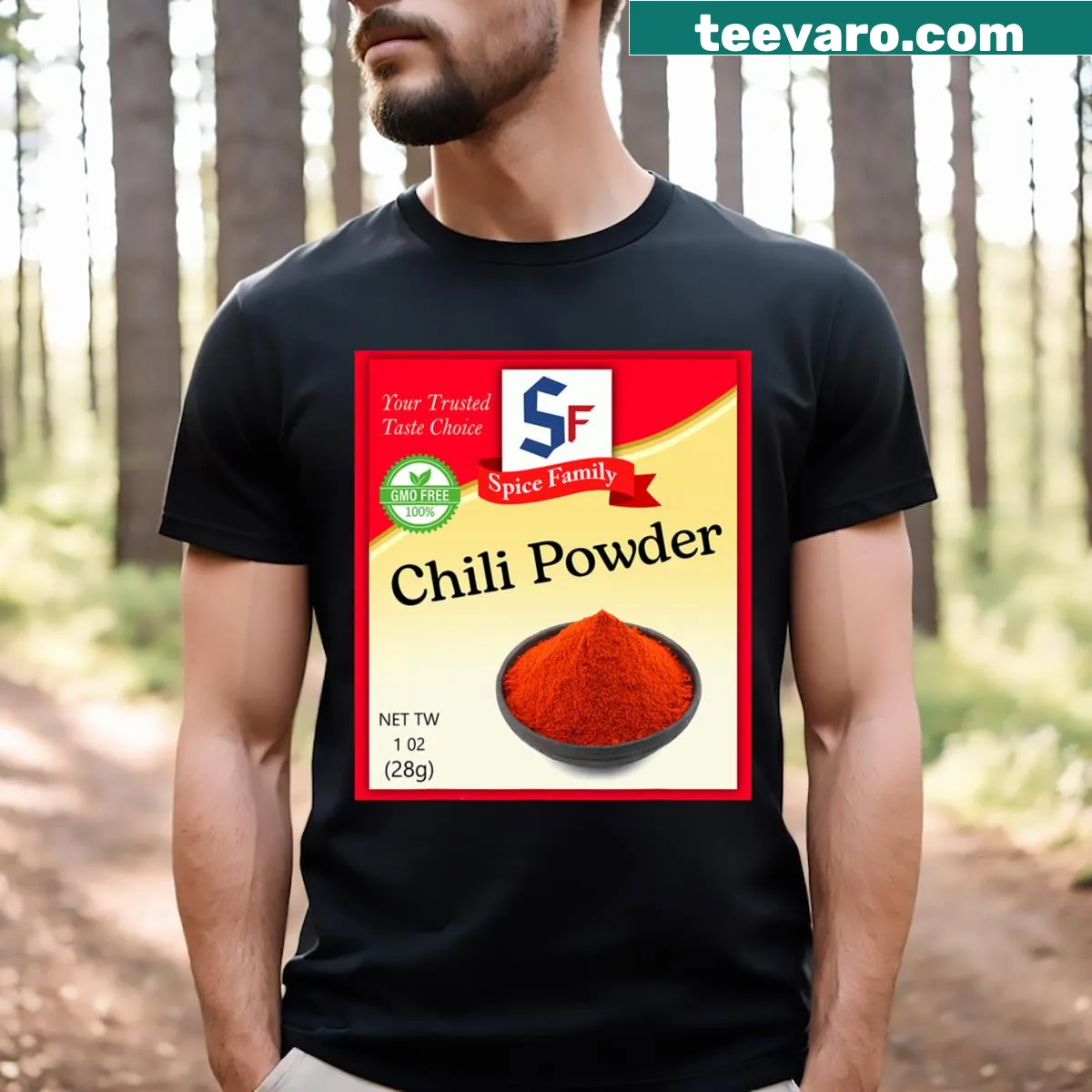Humorous chili pepper design on a t-shirt for spice lovers — on a men's t-shirt