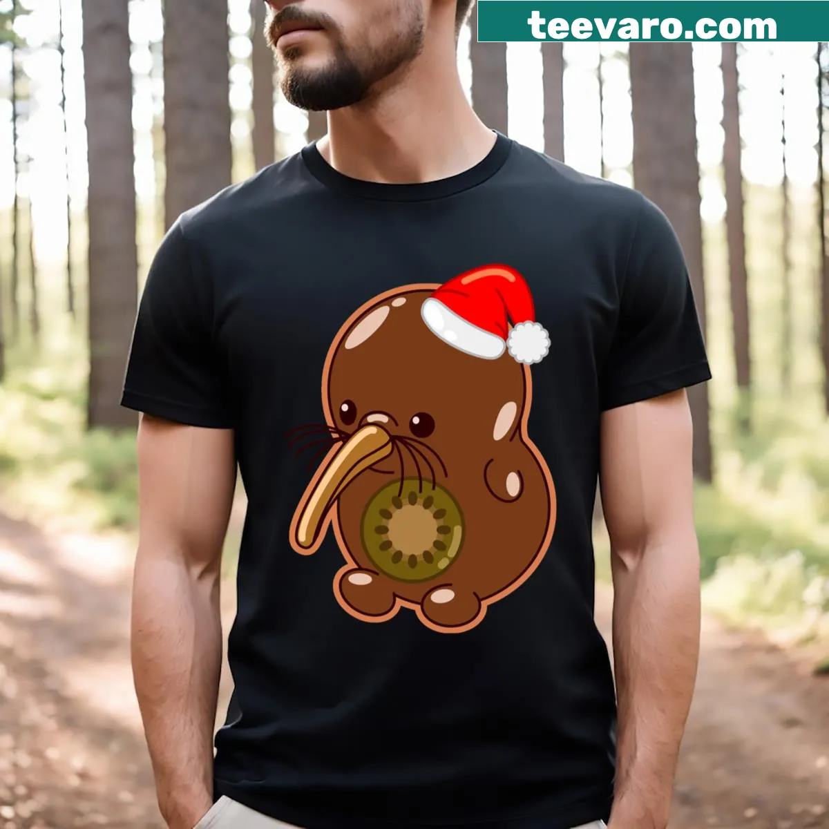Funny graphic featuring cola and kiwi bird on a t-shirt — on a men's t-shirt