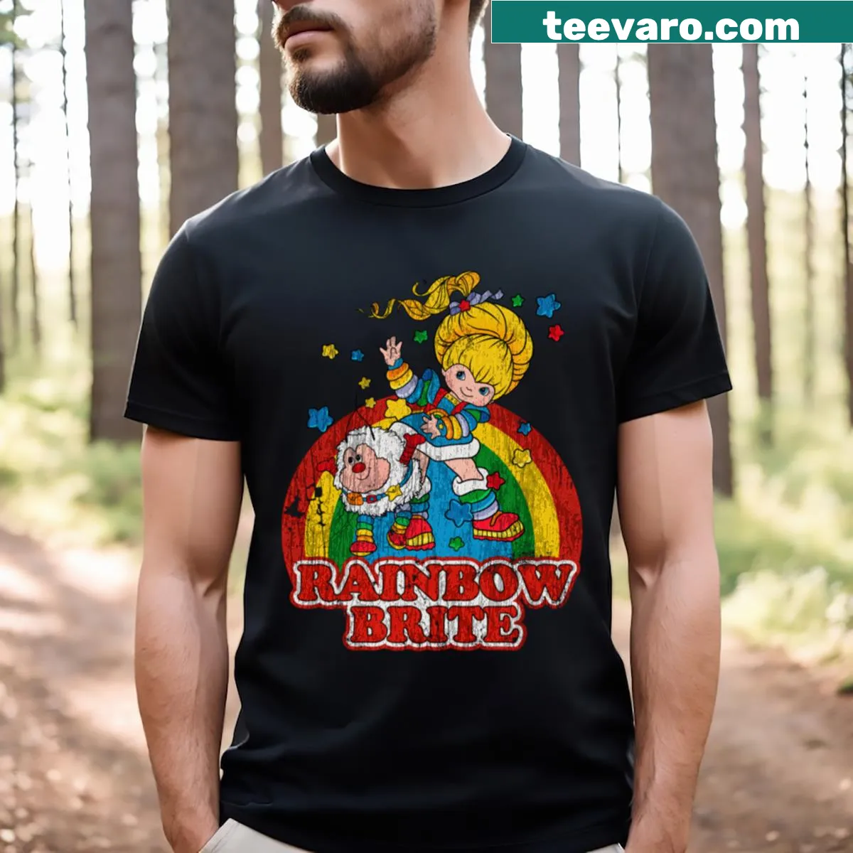 Vintage inspirational t-shirt with humorous saying — on a men's t-shirt