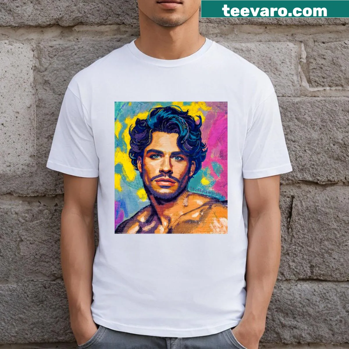 Edgy T-shirt featuring a bold heartbreaker graphic — on a men's t-shirt