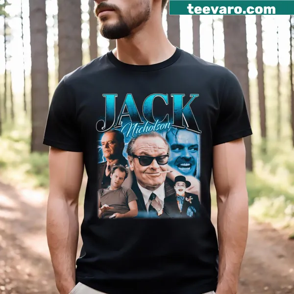 Vintage t-shirt featuring a retro graphic of Jack Nicholson