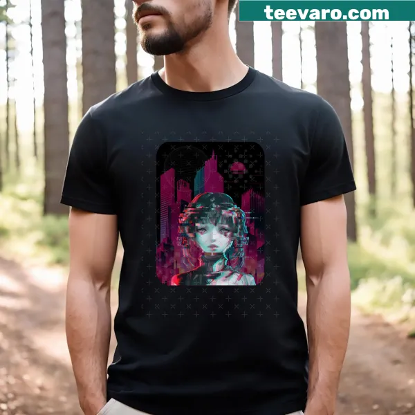 Minimalist t-shirt featuring an abstract maze design