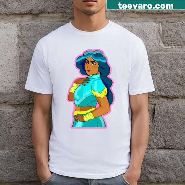 Illustration of Mermista on a whimsical T-shirt