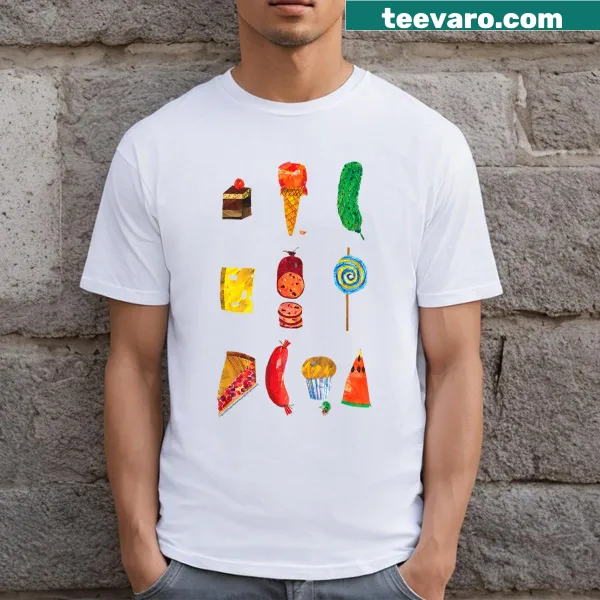 Whimsical Party Food Caterpillar t-shirt design