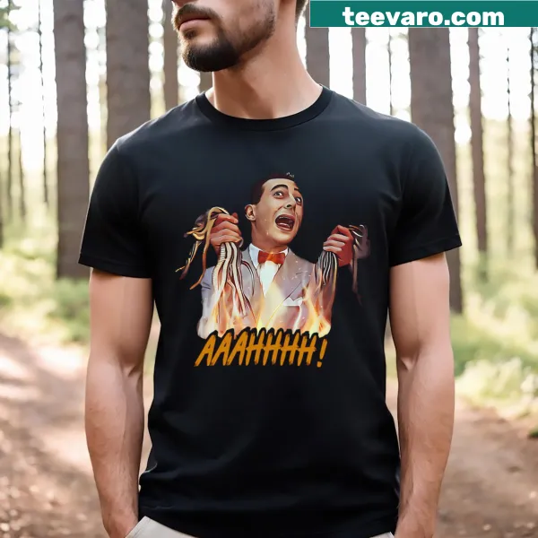 Pee Wee Herman themed t-shirt, perfect for nostalgic fans