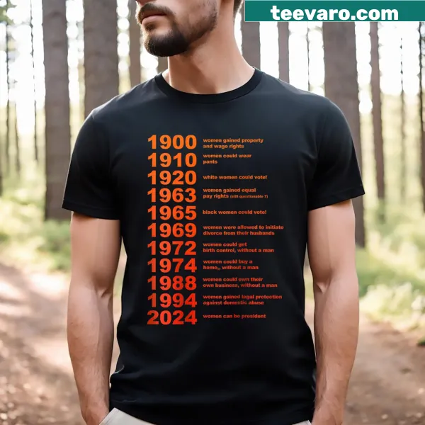 Bold typography on a two-sided T-shirt about witch trials