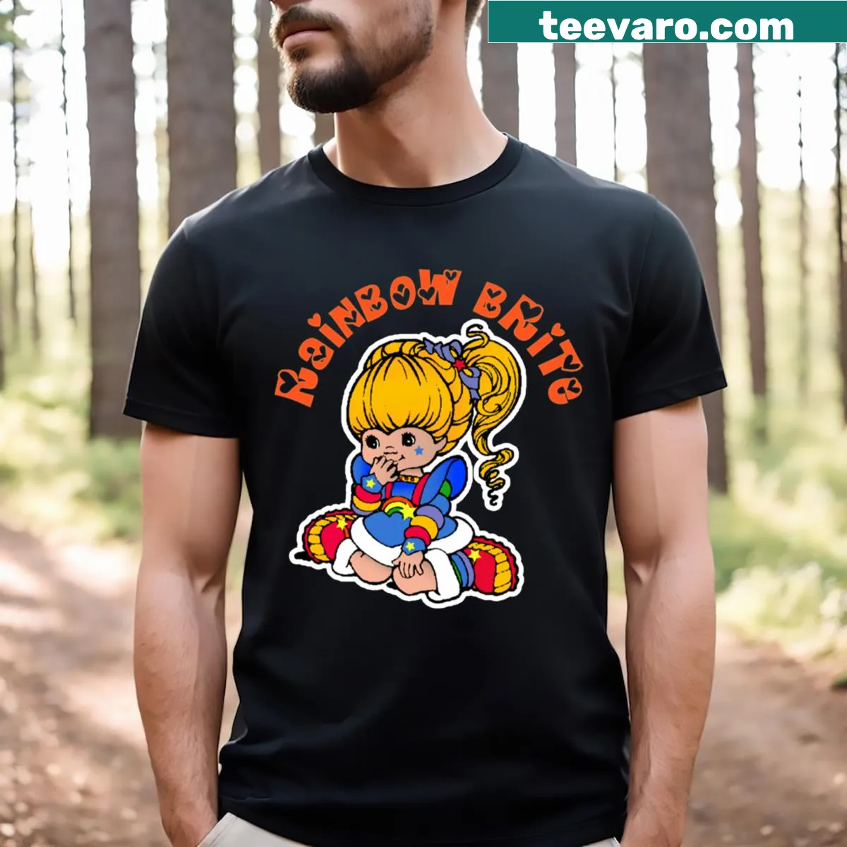 Graphic tee with an illustration of a magnificent castle — on a men's t-shirt