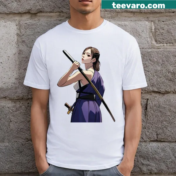 Anime-inspired graphic t-shirt appealing to fans of Japanese animation