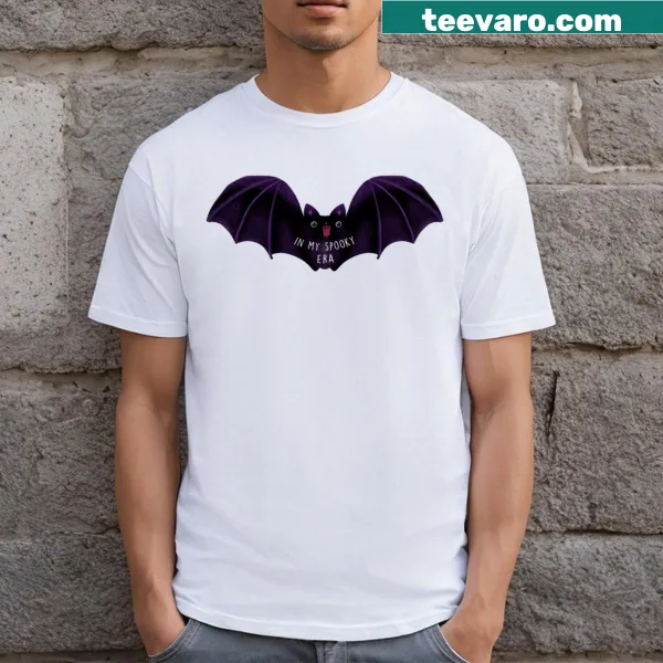 Cute cartoon bat design t-shirt for Halloween