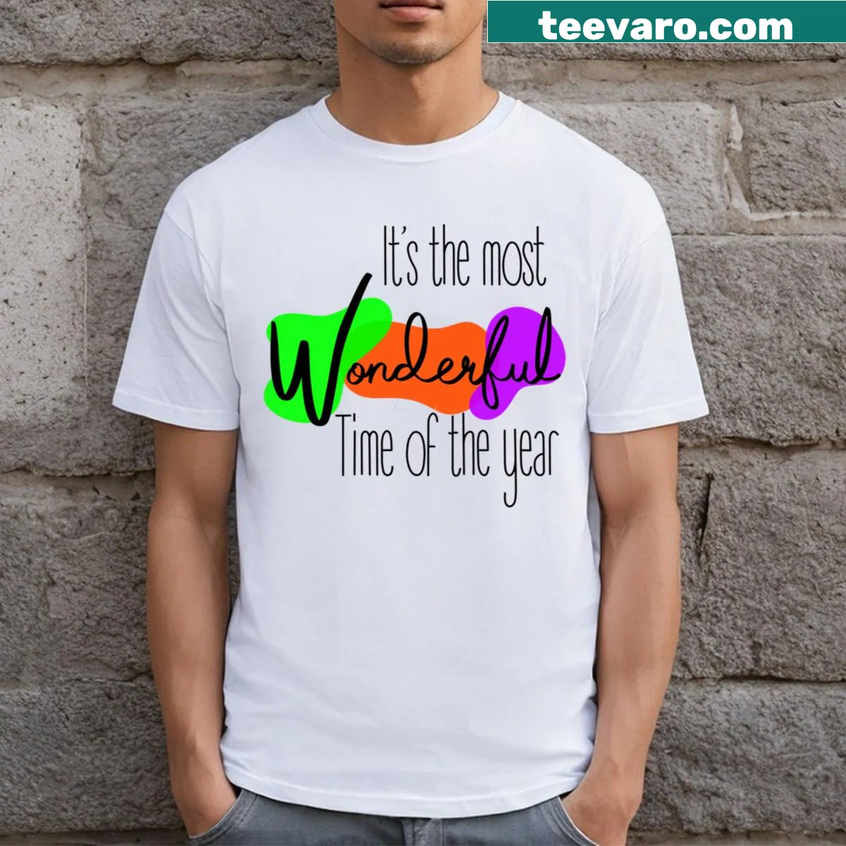 Graphic celebrating Halloween on a festive t-shirt — on a men's t-shirt