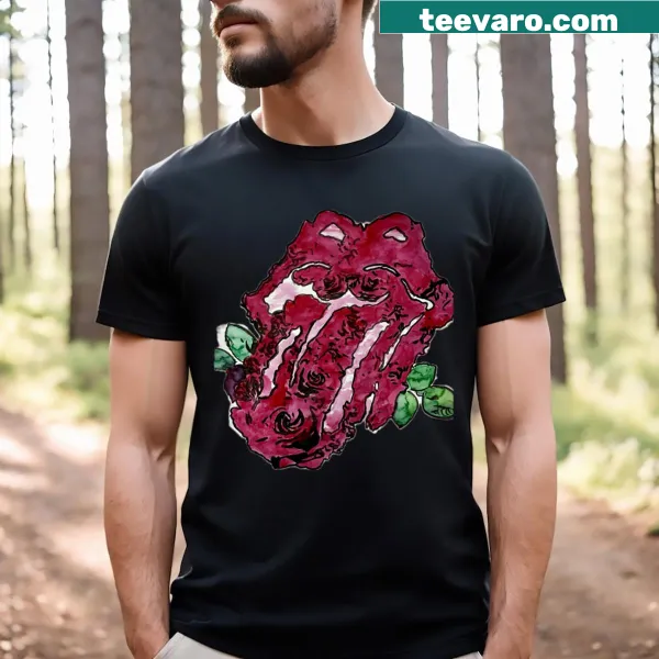 Vintage distressed Rolling Stones t-shirt featuring iconic lips design