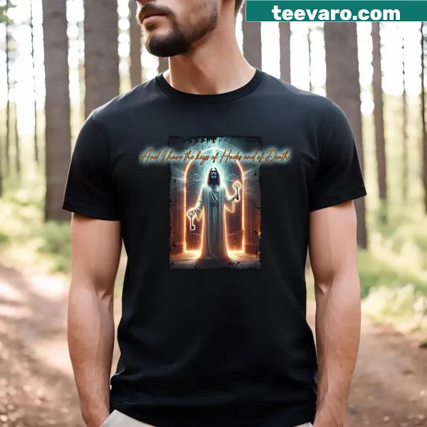 Illustrative T-shirt featuring the keys of Hades